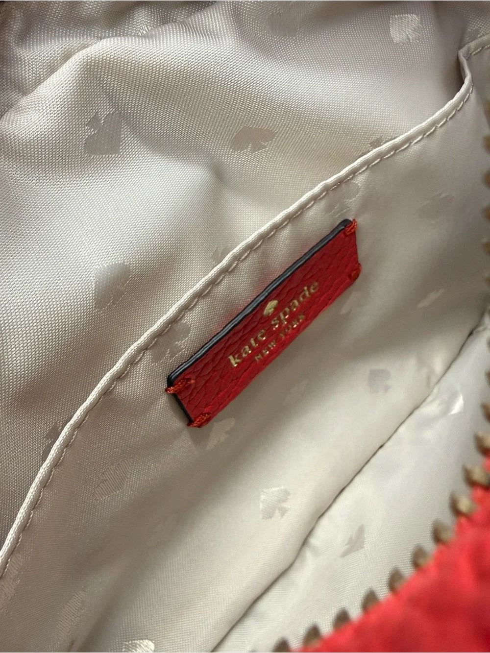 (new+tag) Kate Spade Red/Pink Pebbled Leather Crossbody Bag Adjustable Strap
